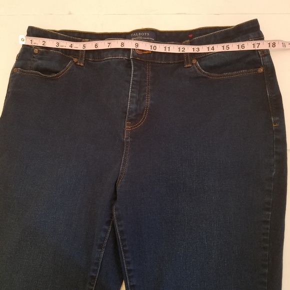 Talbots Simply Flattering Jegging Jeans Dark Blue Size 14 - Picture 13 of 16